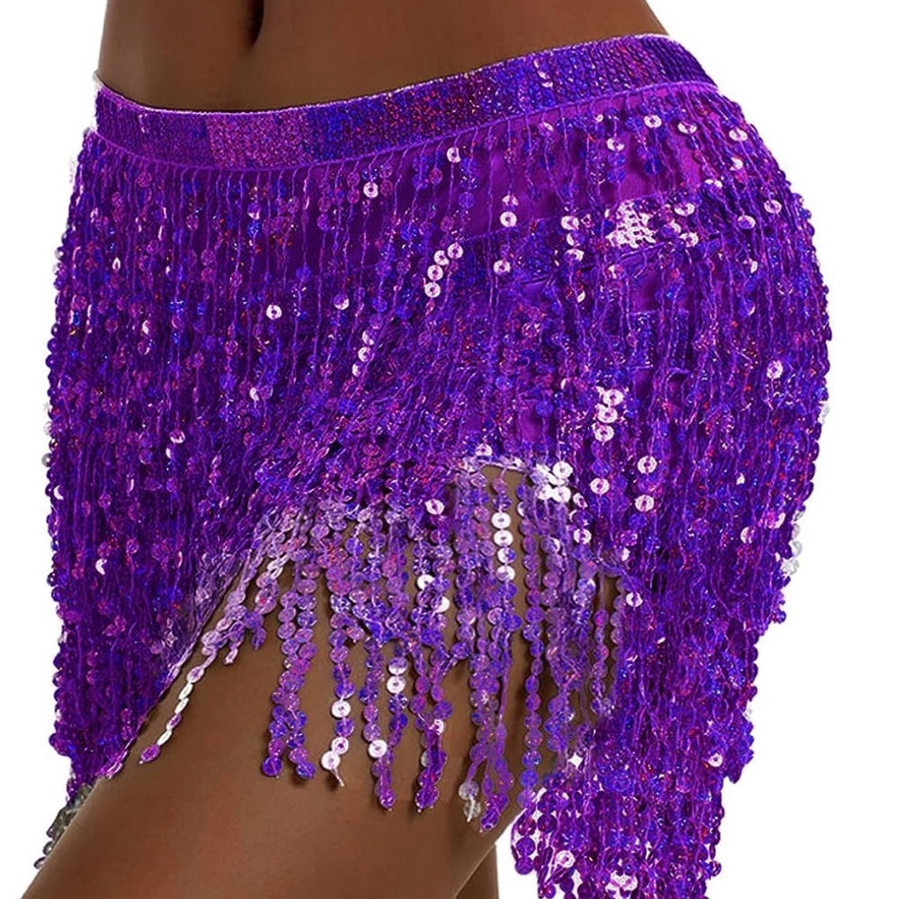 MY ERAS TOUR OUTFIT Self-Tie Fringe Sequin Wraparound Skirt ✨
